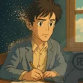 IA selfies Ghibli images homme désintégré