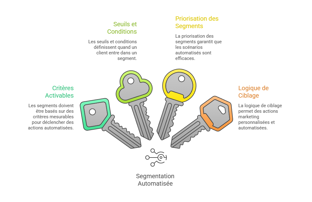 Illustration de la définition de critères activables