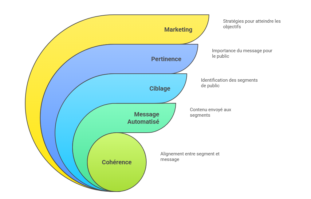 Illustration de la cohérence entre segment et message automatisé