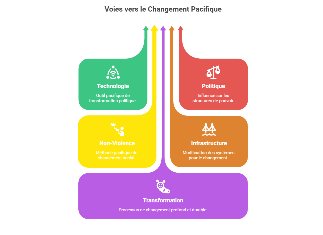 Illustration : La technologie comme arme politique non violente