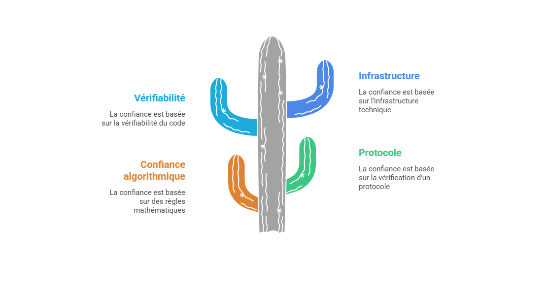 Illustration : La confiance déplacée de l'humain vers l'infrastructure