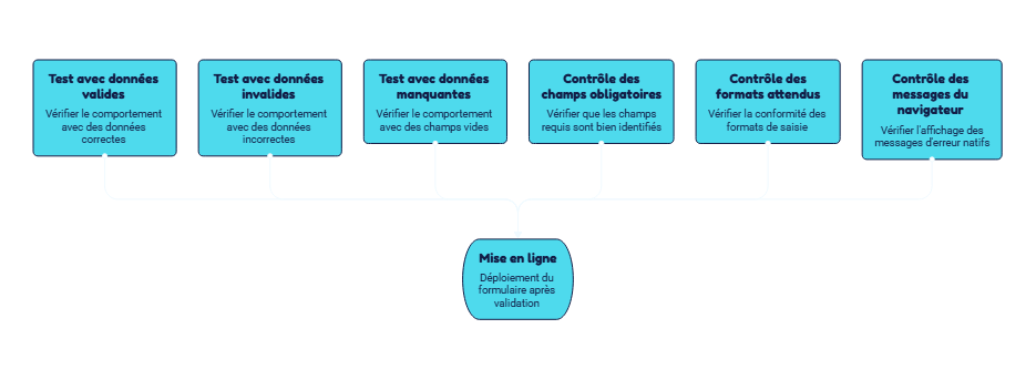 Méthode de test des champs et des contraintes d'un formulaire HTML