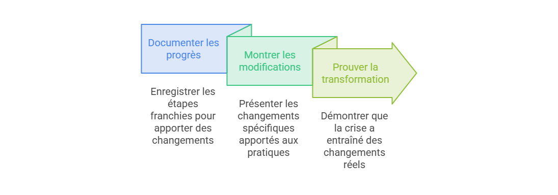 Illustration — Démontrer les changements réalisés