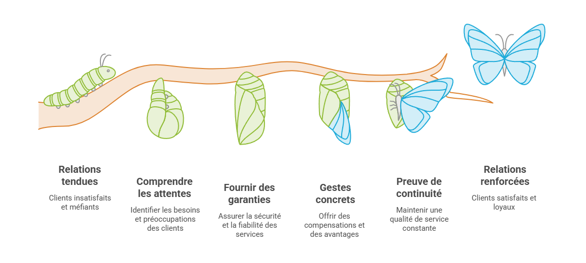Illustration — Réactiver les relations avec les clients et usagers