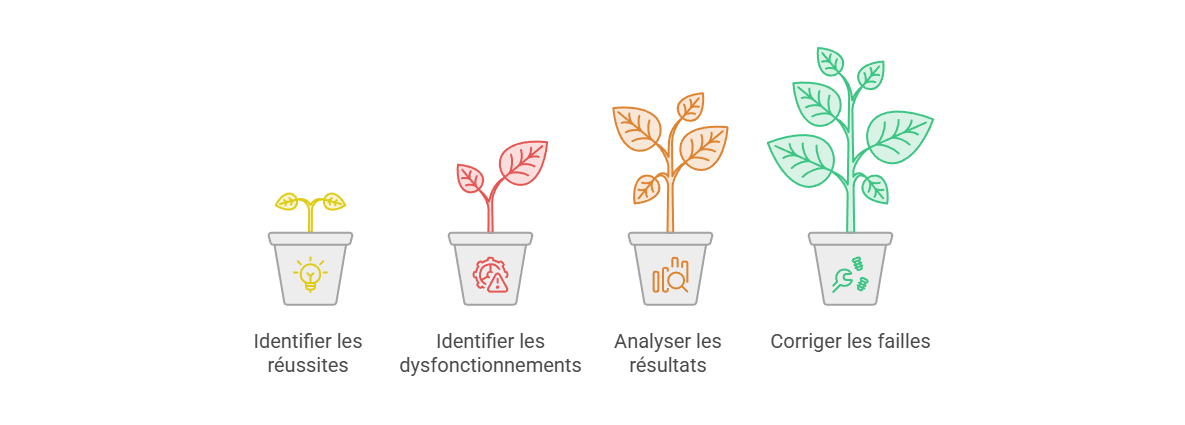 Illustration — Identifier les réussites et les dysfonctionnements