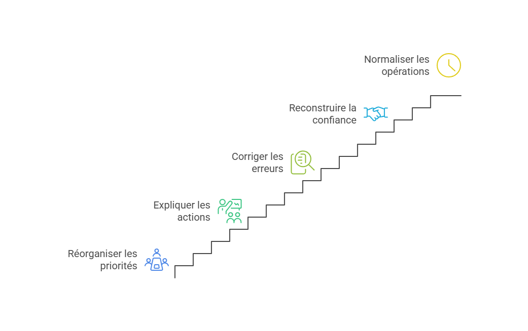 Illustration — Réorganiser les priorités de communication