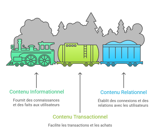 Illustration des typologies de contenus