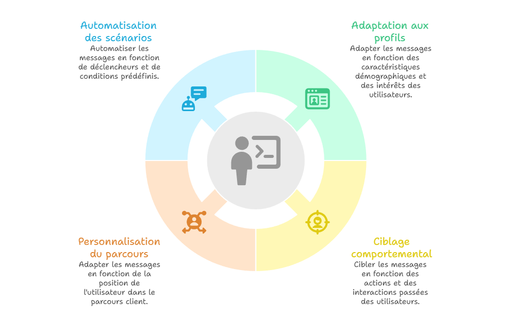 Illustration — Personnalisation et automatisation des messages