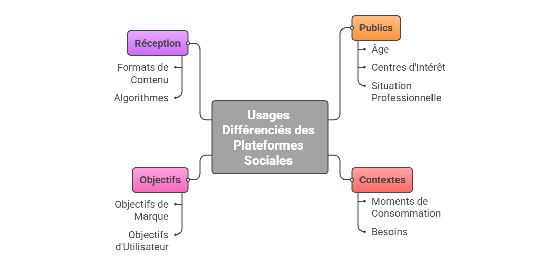 Illustration — Usages différenciés selon les publics, les contextes et les objectifs