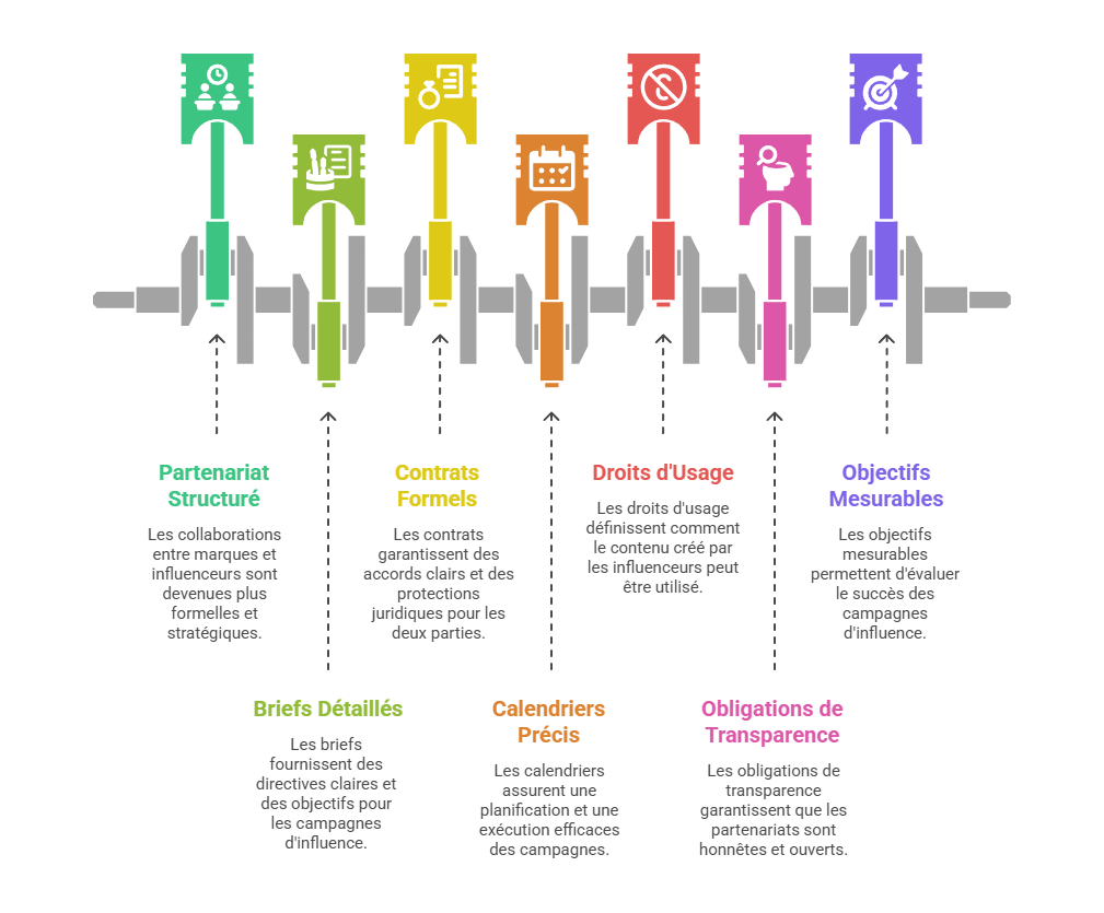 Illustration — La professionnalisation des collaborations entre marques et influenceurs