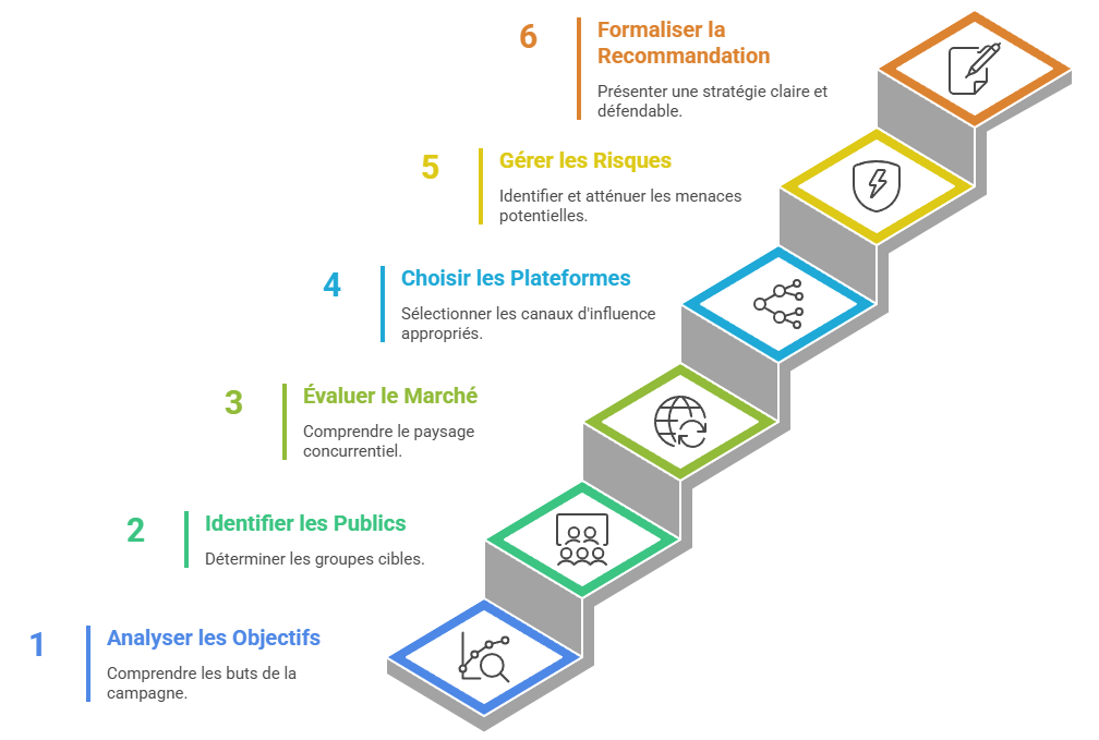 Illustration — Formaliser une recommandation stratégique synthétique et défendable devant un annonceur