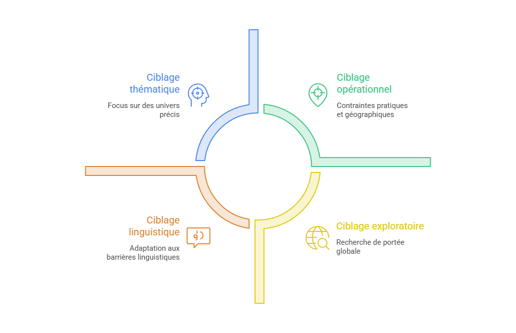 Illustration — Identifier les contraintes de langue, de zone géographique et de secteur