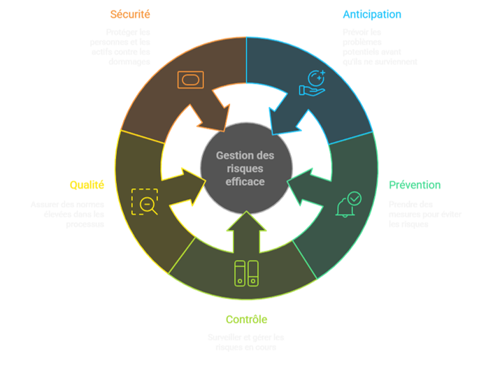 Schéma de l'importance de la gestion des risques