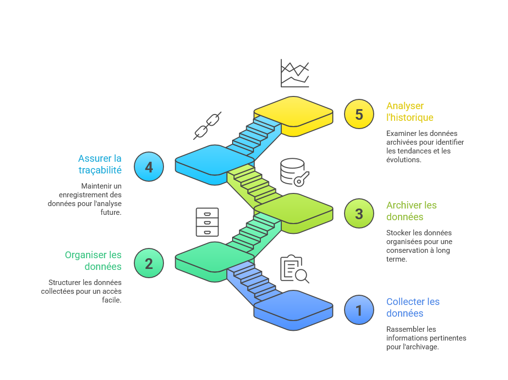 Illustration de l'archivage et traçabilité