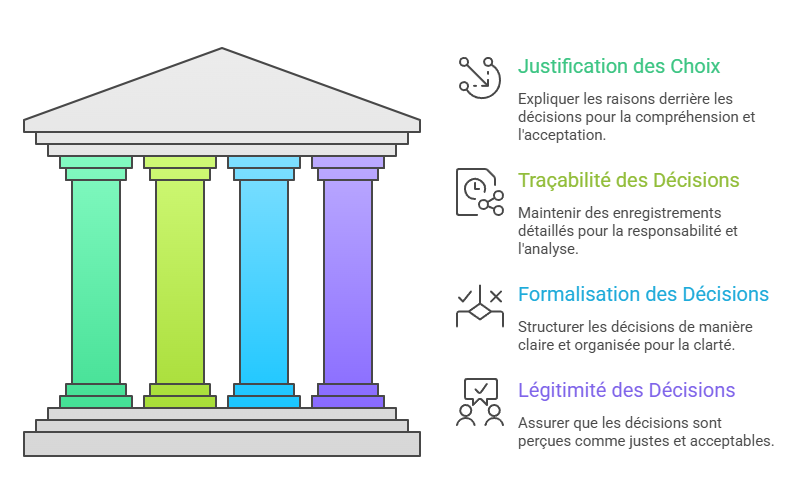 Illustration de la justification des choix